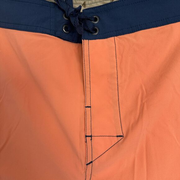 Patagonia Swim Shorts Men's Size 35 Hydropeak Boardshorts Orange - Picture 2 of 8
